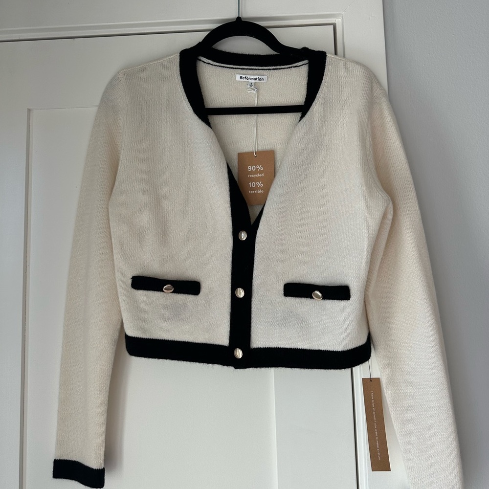 NWT! Reformation Becka Cashmere Cardigan